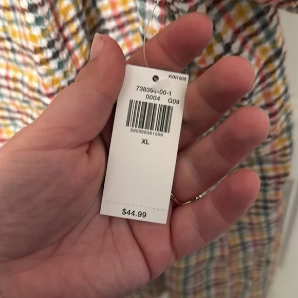 NWT XL Old Navy Colorful Checkered Dress - Picture 5 of 5